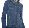 As By Df Gianna Jacket In Medium Wash Denim In Blue