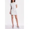 As By Df Jameson Recycled Leather Skirt In White