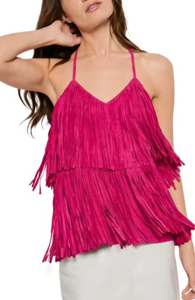 AS BY DF AS BY DF JONI SUEDE FRINGE CAMI