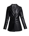 As By Df Jordan Boyfriend Recycled Leather Blazer In Black