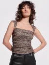 As By Df La Femme Top In Animal Print