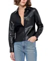 As By Df La Nuit Recycled Leather Blouse In Black