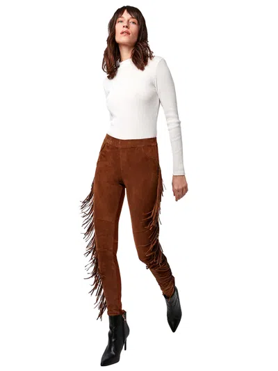 As By Df Lana Fringe Leggings In Brown