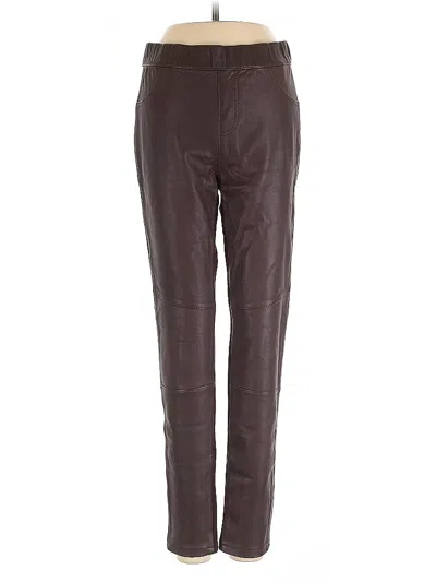 Pre-owned As By Df Leather Pants In Brown