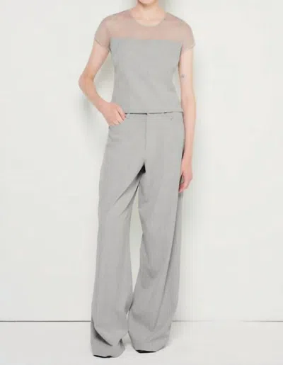 As By Df Luxenbourg Baggy Trouser In Gray Pinstripe In Transparent