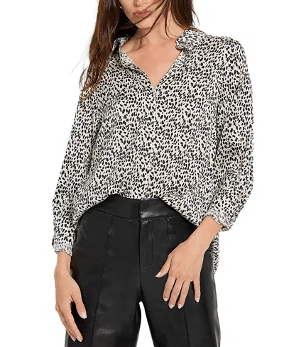 As By Df Marais Blouse In Polka Leopard Print