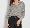 As By Df Marias Long Sleeve Blouse In Leopard Print In Multi