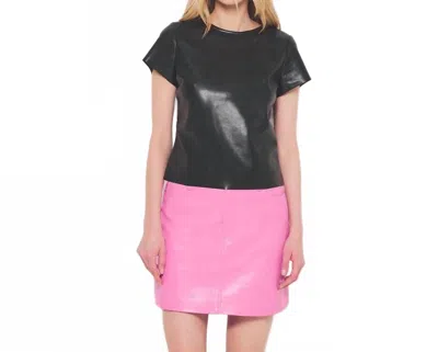 As By Df Miller Upcycled Baby Tee In Black