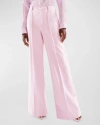 AS BY DF MONICA MID-RISE STRAIGHT-LEG TWILL TROUSERS