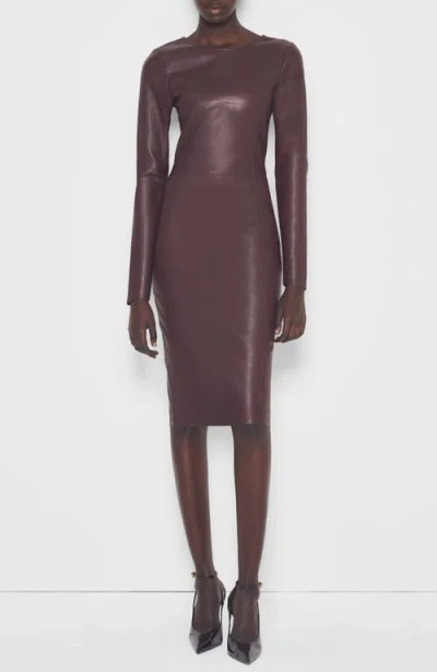 AS BY DF AS BY DF MRS. SMITH STRETCH LEATHER DRESS