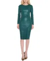 As By Df Mrs. Smith Stretch Leather Knee-length Dress In Forest Green