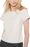 As By Df New Guard Recycled Leather Tee In Buttercream
