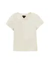 As By Df New Guard Recycled Leather Tee In White