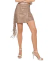 As By Df One Love Fringe Skirt In Neutral