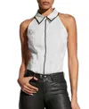 As By Df Reese Sleeveless Blouse In White