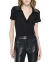 As By Df Rowan Ribbed Top In Black