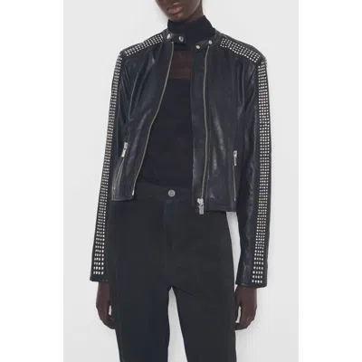 AS BY DF AS BY DF RYDER UPCYCLED LEATHER JACKET