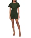 As By Df Selene Stretch Suede Dress In Green