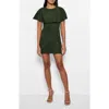 As By Df Selene Stretch Suede Dress In Green