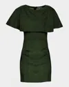 As By Df Selene Stretch Suede Dress In Green
