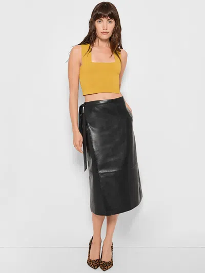 As By Df Tallulah Recycled Leather Skirt In Black