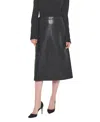 As By Df Port Elizabeth Recycled Leather Skirt In Black