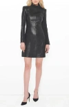 As By Df The Lbd Upcycled Leather Dress In Black