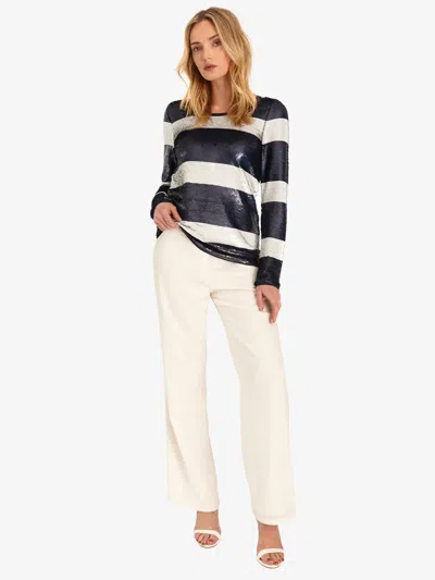 As By Df The Sequin Rugby Ls Tee In White