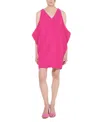 As By Df Valentina Drape Dress In Magenta