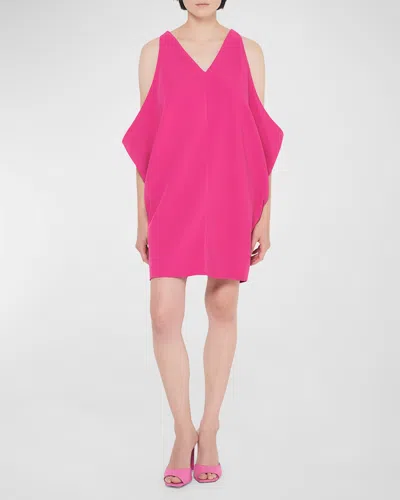 AS BY DF VALENTINA DRAPED TWILL DRESS