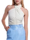 As By Df Catherine Crossover Halter Top In Buttercream