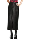 As By Df Imogen Recycled Leather Maxi Skirt In Black