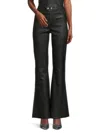 As By Df Robbie Stretch Leather Flares In Black