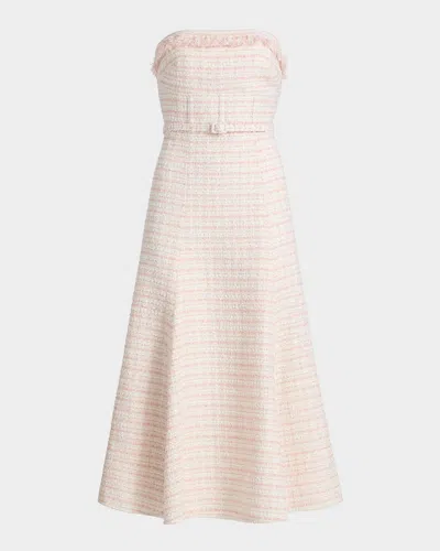 As It May Melanie Tweed Midi-dress In Neutral
