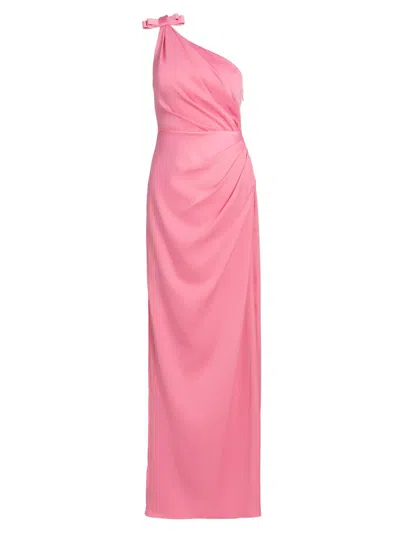 As It May Women's Alexis Crepe One-shoulder Gown In Pink