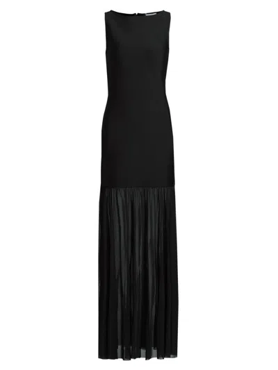 As It May Women's Athen Sleeveless Chiffon Skirt Cocktail Dress In Black