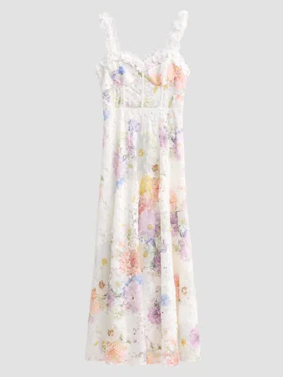 As It May Women's Aveline Floral Lace Maxi Dress In Multi