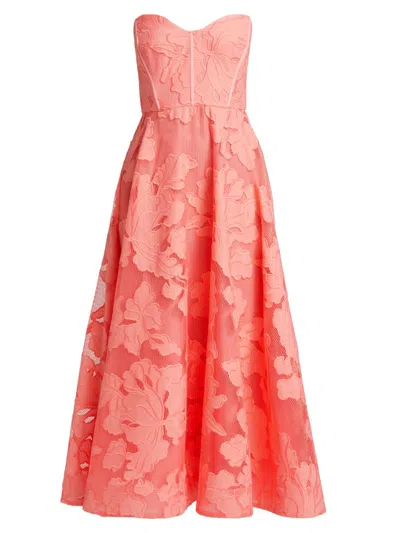 As It May Women's Desi Floral Lace Maxi-dress In Pink