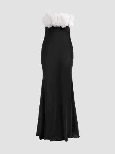 As It May Women's Elea Rose Strapless Column Gown In Black