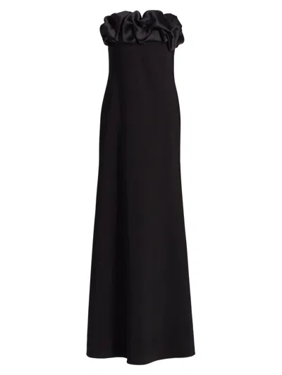 As It May Women's Eve Crepe & Satin Strapless Gown In Black