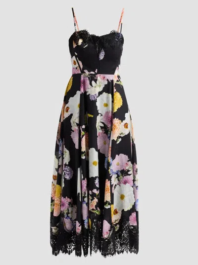 As It May Women's Junia Floral Voile Lace Midi Dress In Multi