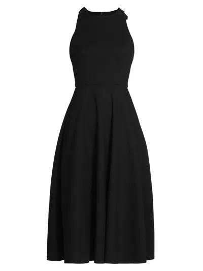 As It May Women's Mani Bow Sleeveless Midi-dress In Black
