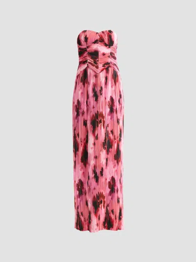 As It May Women's Monique Floral Plissè Gown In Pink Multi