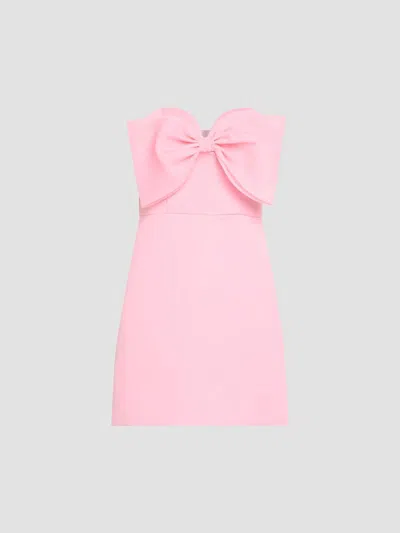 As It May Women's Noema Bow Strapless Mini Dress In Cherry Blossom