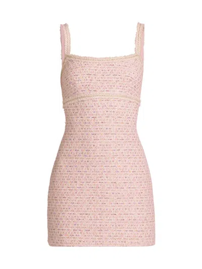 As It May Women's Odalys Tweed Minidress In Pink