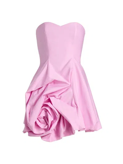 As It May Women's Rosalie Rosette Strapless Minidress In Pink
