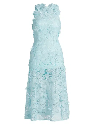 As It May Women's Samara Lace Midi Dress In Blue