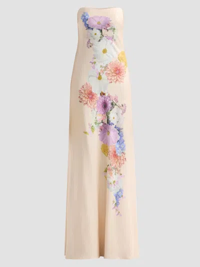 As It May Women's Vionne Floral Crepe Strapless Gown In Multi