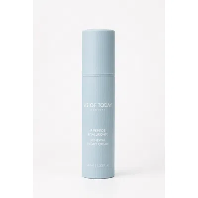 As Of Today R-peptide Hyaluronic Acid Renewing Night Cream In Transparent