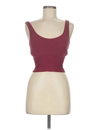 Pre-owned As Revival Tank Top Burgundy Strapless Neckline Tops